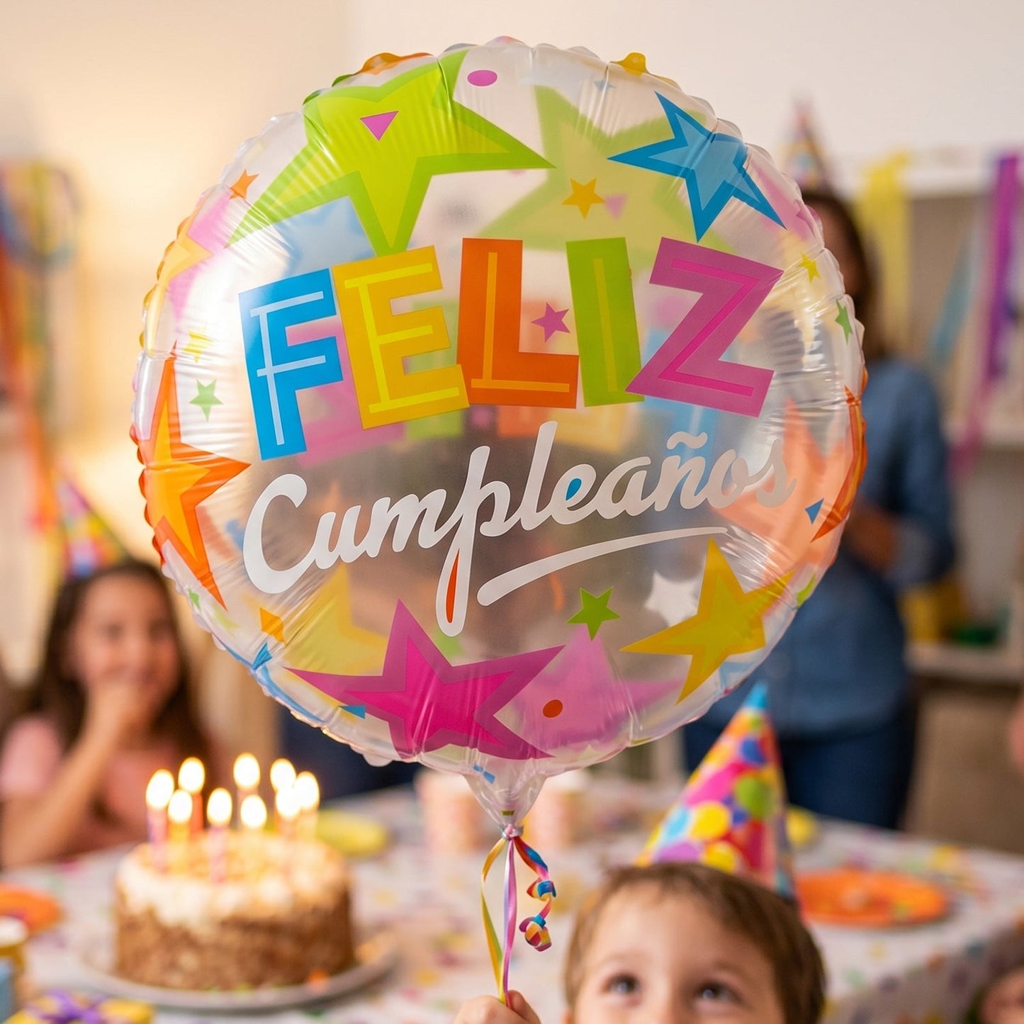 Cheerful fiesta-themed foil balloon for celebrations