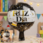 Black gold foil balloon perfect for birthday decorations