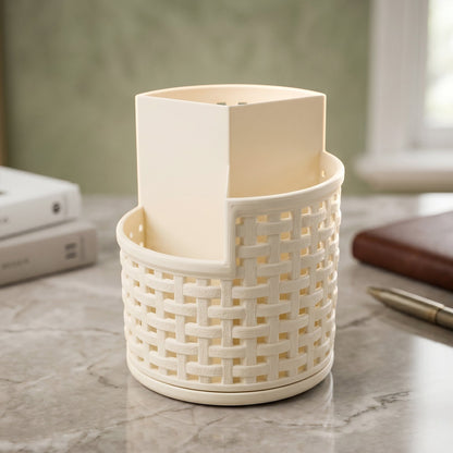 Kitchen spice rack and desktop organizer with 360-degree rotation
