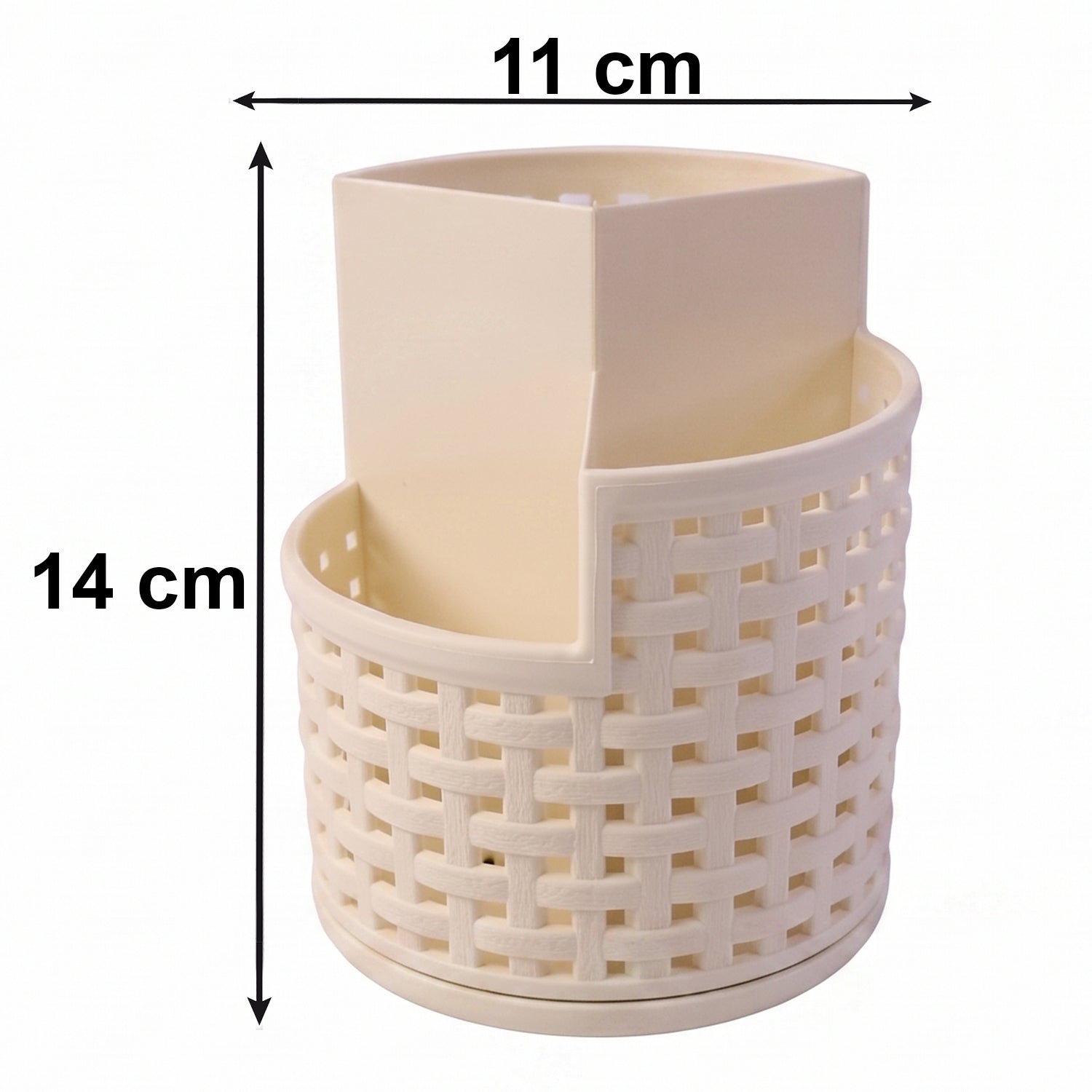 Desk or kitchen countertop rotating organizer for efficient storage