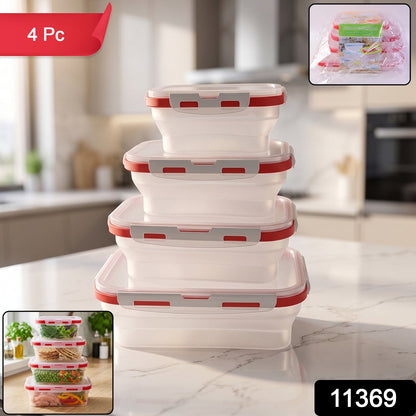Food storage container pack with airtight lids