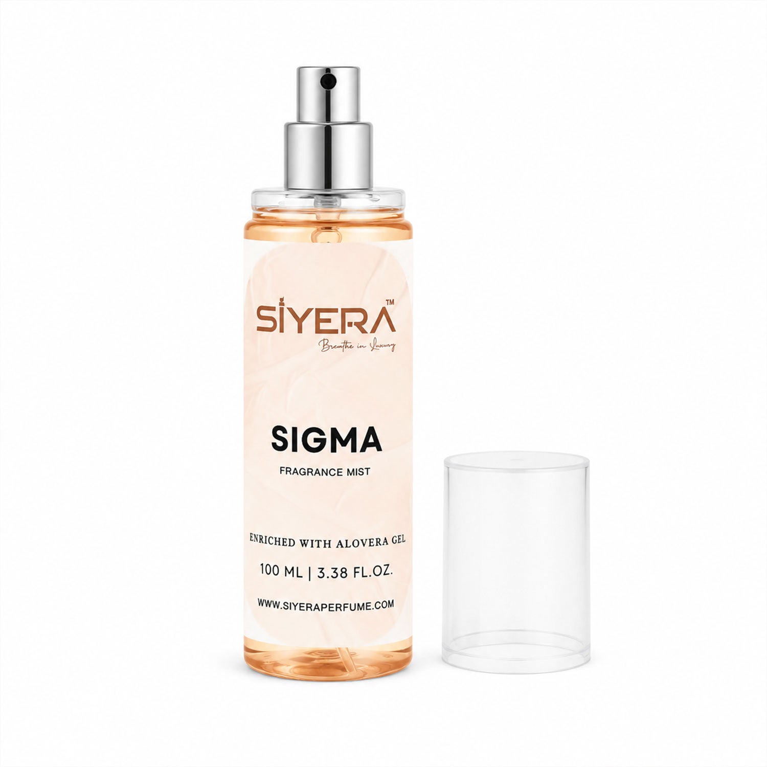 Sigma 100ml body spray size in bottle