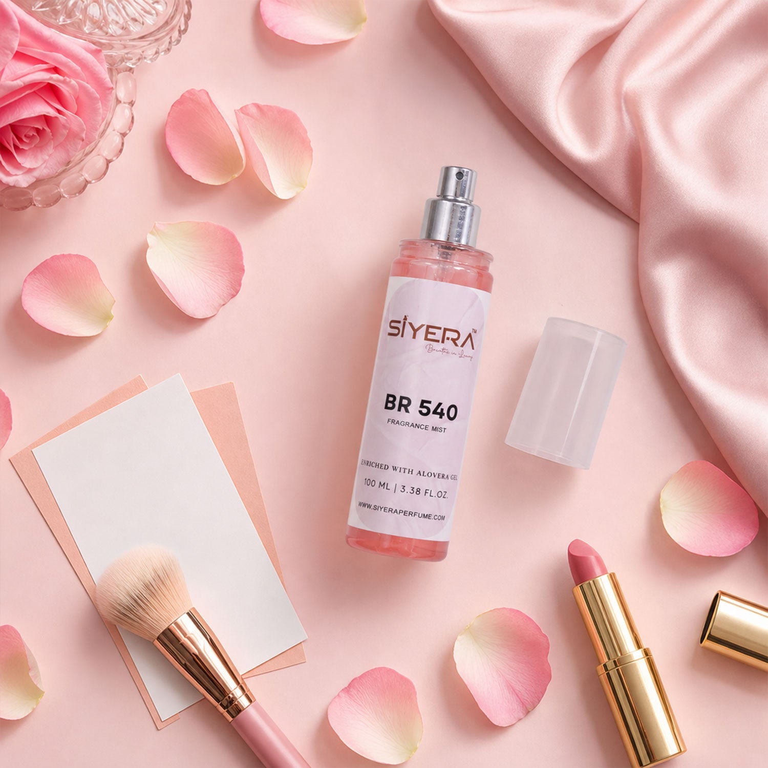 Fragrance mist spray detail with pump