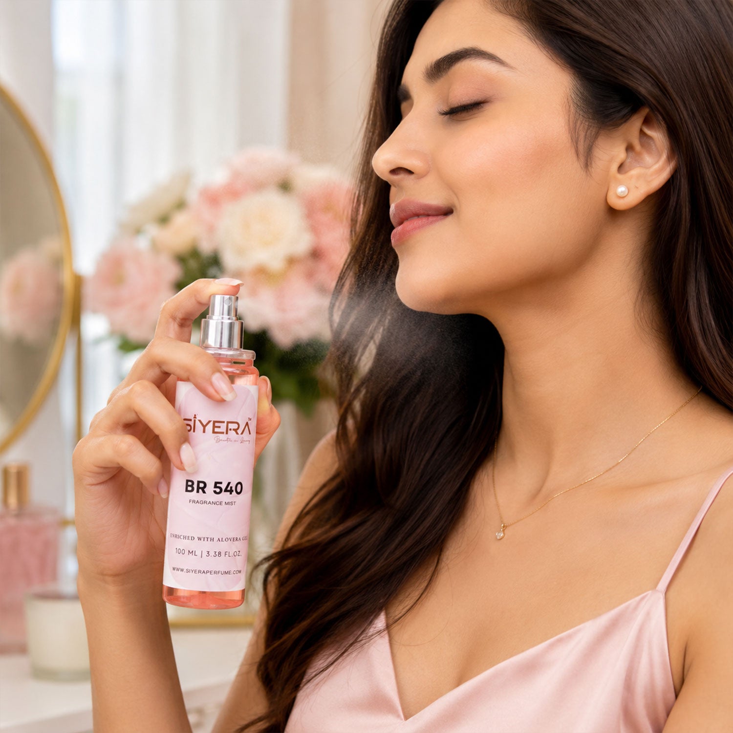 Body spray with aloe vera infusion