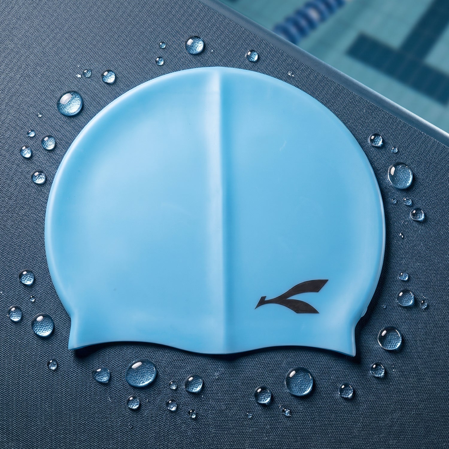 Durable stretchable silicone swim cap