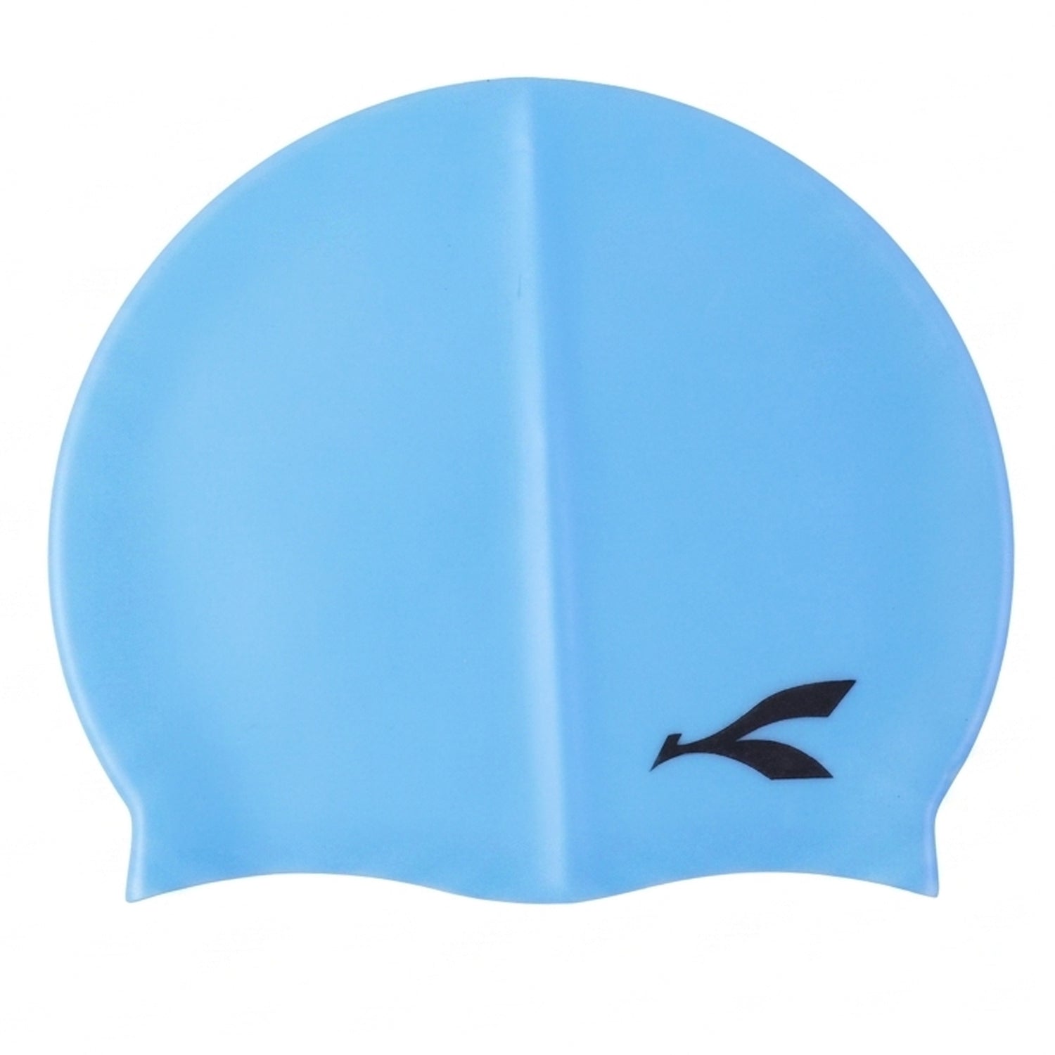 Compact, waterproof silicone swim cap