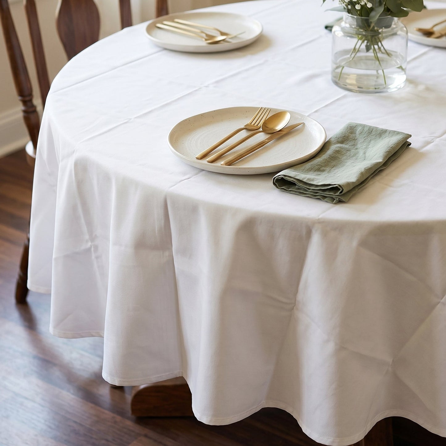 White round dining table cloth suitable for daily meals