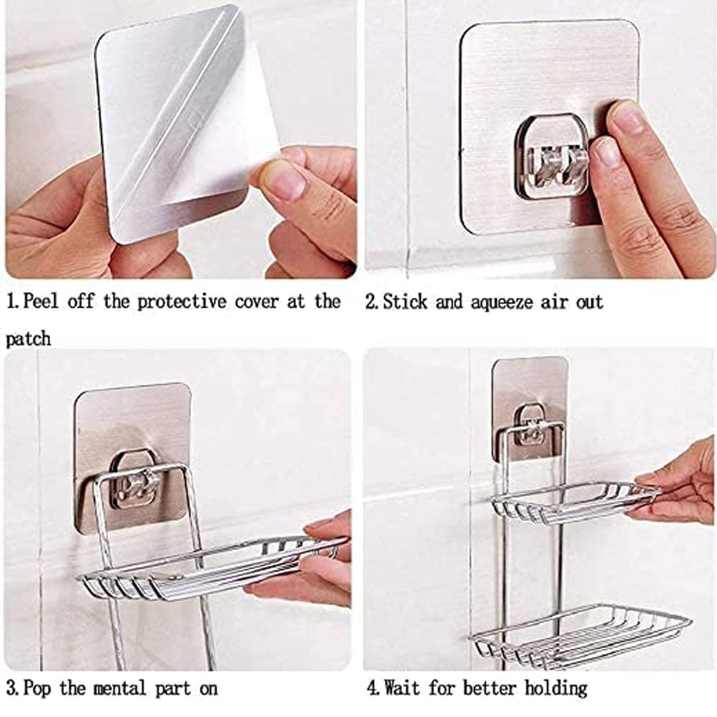 Wall hook in use for hanging keys, bags, or towels