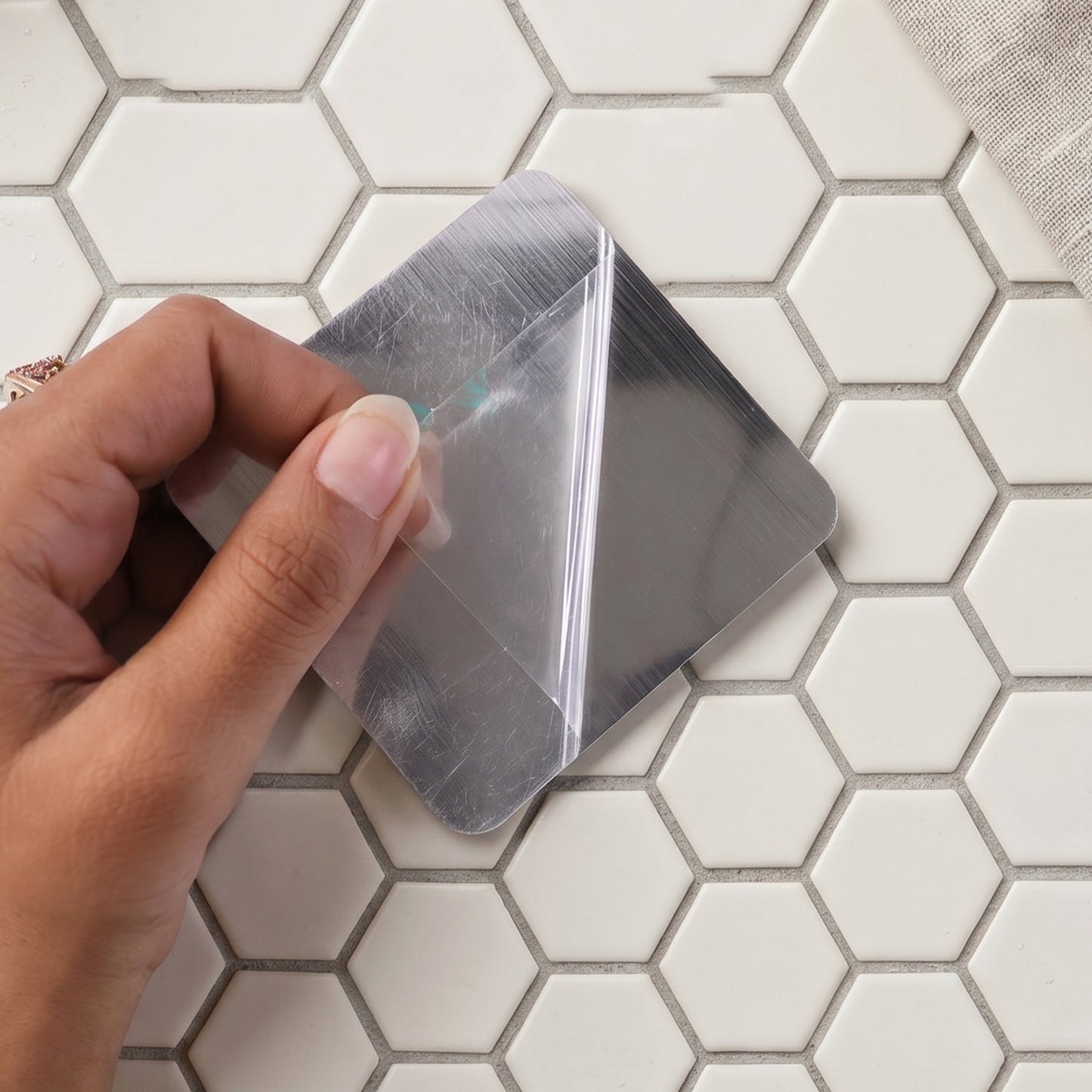 Self adhesive plastic hook for organization in home