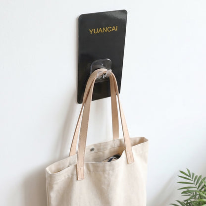 Reusable plastic hook for mounting without tools